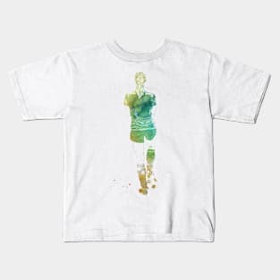 Soccer Player Girl Kids T-Shirt